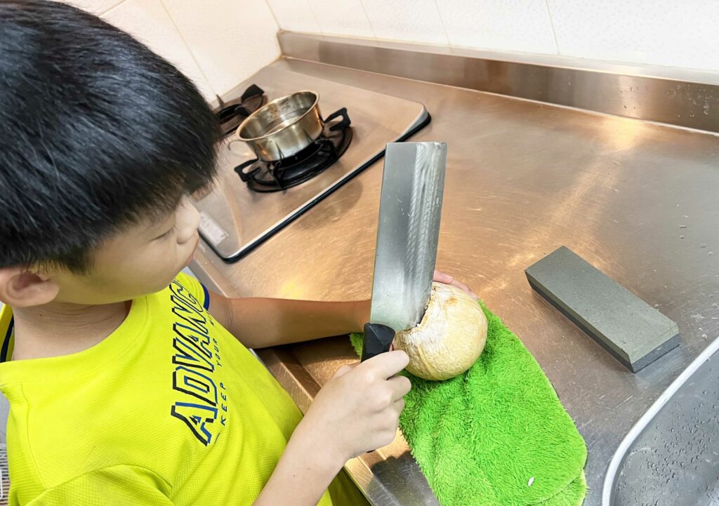 椰子如何打開